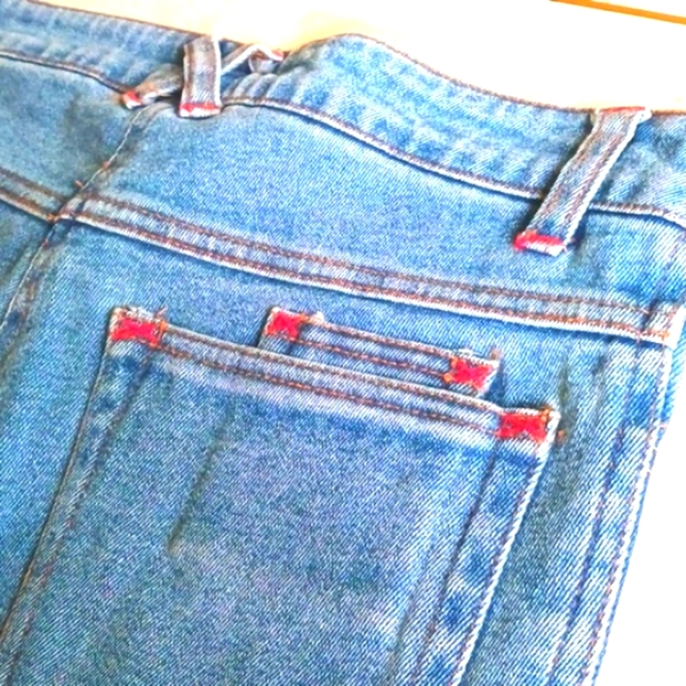Vintage (store-Cache) Jeans with floral beaded design,...size 0..."NEW" VINTAGE - Picture 13 of 15